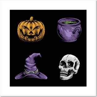 halloween items Posters and Art